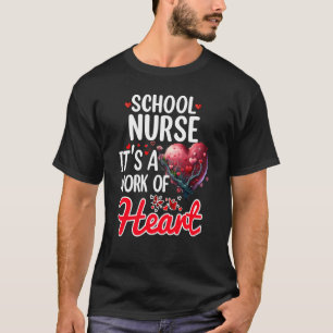 School Nurse Appreciation For Valentines Day T-Shirt