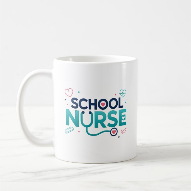School Nurse Appreciation Gift Coffee Mug (Left)