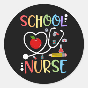 School Nurse Appreciation Nursing Nurse Day And Nu Classic Round Sticker