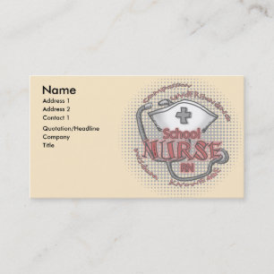 School Nurse Axiom  Business Card