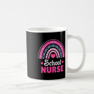 School Nurse Boho Rainbow  Coffee Mug