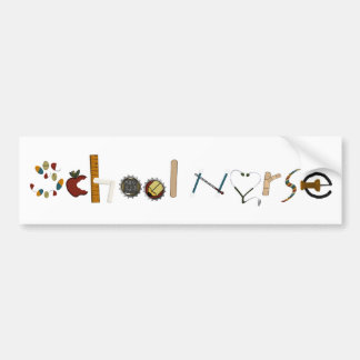 School Nurse Bumper Sticker by MagsGraphics