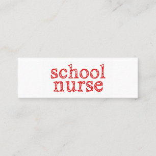 school nurse business card