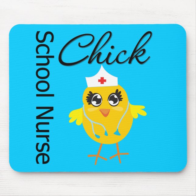 School Nurse Chick v1 Mouse Pad (Front)