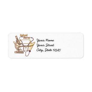 School Nurse Collage address Labels