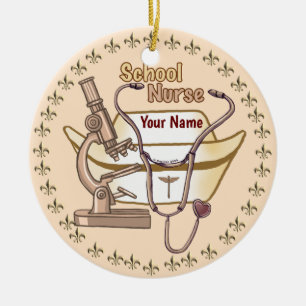 School Nurse Collage  ornament 