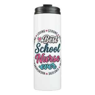 School Nurse Ever Vintage Engraving Shirt Design_1 Thermal Tumbler