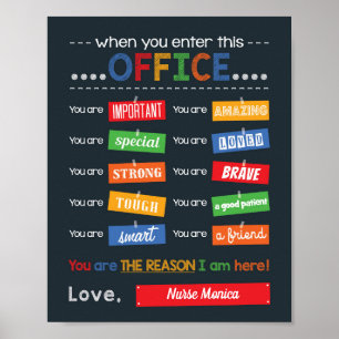School Nurse Gift Doctor's Office Motivational Poster