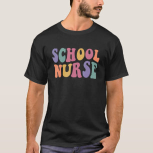 School Nurse Groovy Nursing Student Back to School T-Shirt