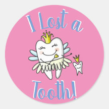 School Nurse "I Lost a Tooth!" Stickers