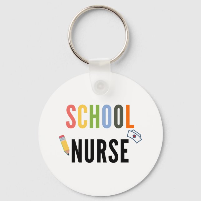 School Nurse  Key Ring (Front)