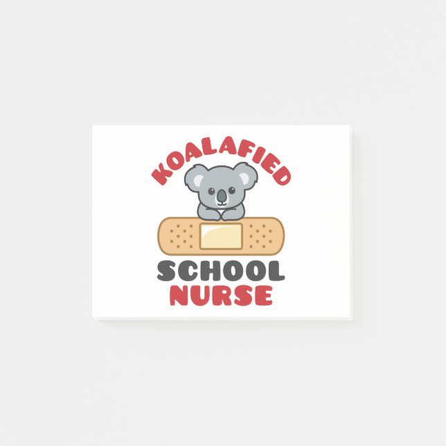 School Nurse Koala Koalafied Post-it Notes (Front)