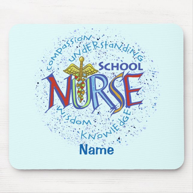 School Nurse Motto Mouse Pad (Front)