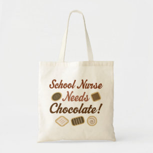 School Nurse Needs Chocolate Tote Bag