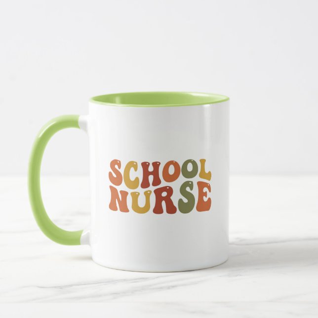 School Nurse Nurses Day Gift Mug (Left)