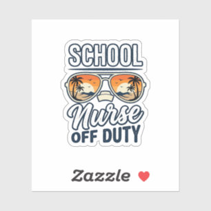 School Nurse Off Duty Vintage Sunglasses Shirt_1