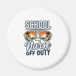School Nurse Off Duty Vintage Sunglasses Shirt_1 Magnet