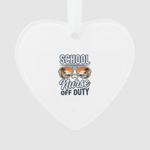 School Nurse Off Duty Vintage Sunglasses Shirt_1 Ornament