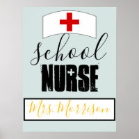 School Nurse Office Decor; Personalised