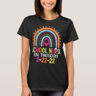 School Nurse On Twosday 2-22-22 February 22nd 2022 T-Shirt