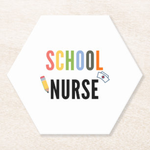 School Nurse Paper Coaster
