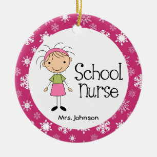 School Nurse Personalised Ornament Gift