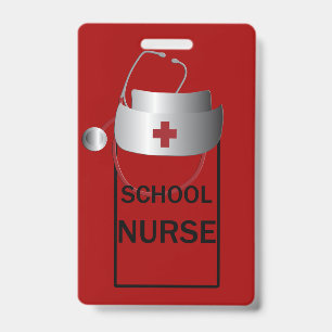 School Nurse Room Hall Pass ID Badge