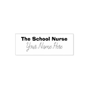 School Nurse Signature Self-inking Stamp
