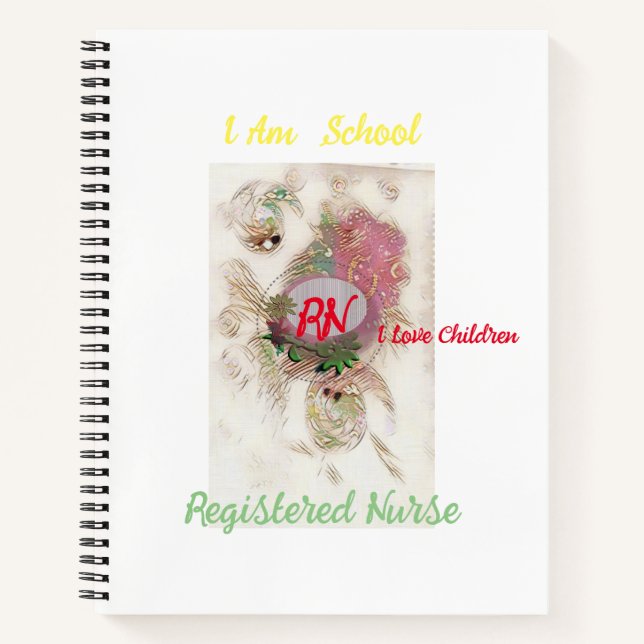 School Nurse Spiral Notebook (Front)