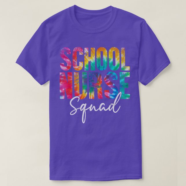 School Nurse Squad Tie Dye Back to School Women Nu T-Shirt (Design Front)