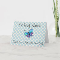 School Nurse Thank You Appreciation Card