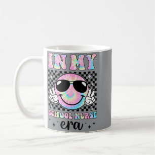 School Nurse Vibes Groovy Tie Dye Back To School Coffee Mug