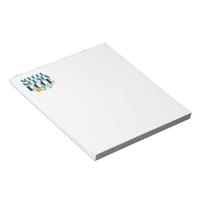 School Nurses Rock Notepad (Angled)