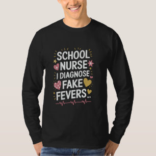 School Nursing Design for 100 Days School Nurse Ap T-Shirt