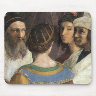 School of Athens by Raphael, Vintage Renaissance Mouse Pad