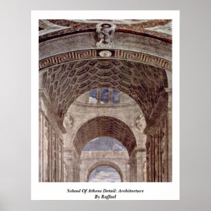 School Of Athens Detail: Architecture By Raffael Poster