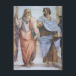School of Athens (detail - Plato & Aristotle) Postcard<br><div class="desc">For more like this, visit ... where conscientious quality is our mandate, and each work has been carefully selected in regards to historical impact, as well as importance within the individual artist's oeuvre... ... where every scan has been uploaded at a minimum of 5000x5000 pixels, and 300 dpi... suitible even...</div>