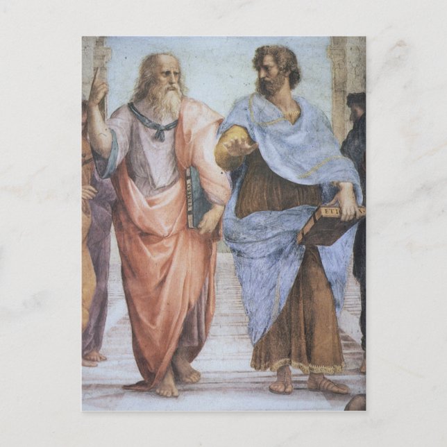 School of Athens (detail - Plato & Aristotle) Postcard (Front)
