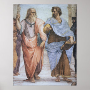 School of Athens (detail - Plato & Aristotle) Poster