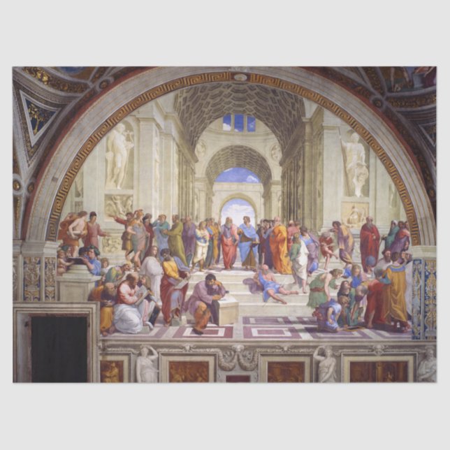School of Athens, from the Stanza della Segnatura Tissue Paper (Front)