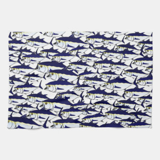 School of Bluefin Tuna Tea Towel