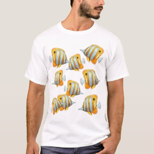 School of Copperband Butterfly Fish T-Shirt