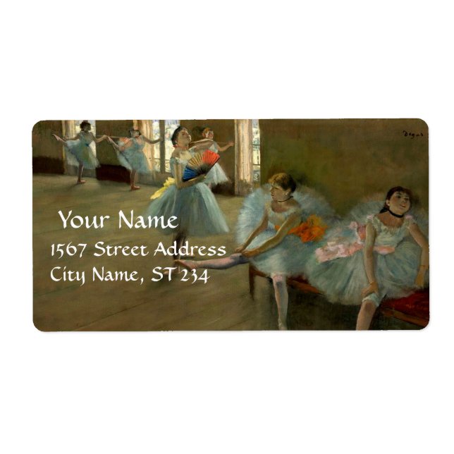 SCHOOL OF DANCE /BALLERINA BALLET DANCER IN BLUE (Front)