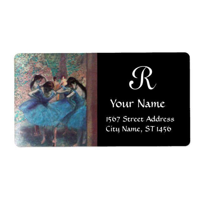 SCHOOL OF DANCE /BALLERINA BALLET DANCER MONOGRAM (Front)