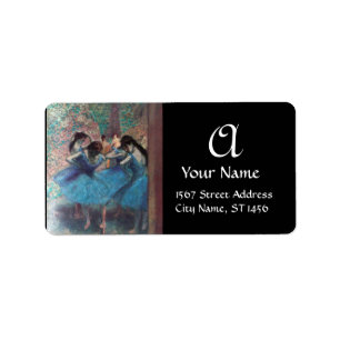 SCHOOL OF DANCE /BALLERINA BALLET DANCER MONOGRAM LABEL
