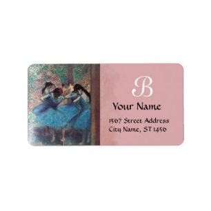SCHOOL OF DANCE /BALLERINA BALLET DANCER MONOGRAM LABEL