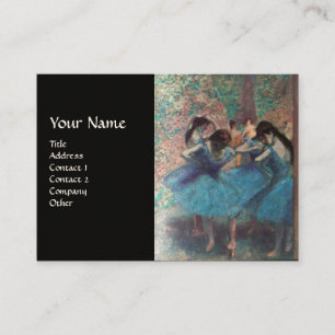 SCHOOL OF DANCE /BALLERINA,BALLET DANCERS IN BLUE BUSINESS CARD