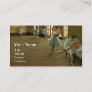 SCHOOL OF DANCE /BALLERINA BALLET DANCERS IN BLUE BUSINESS CARD