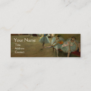 SCHOOL OF DANCE /BALLERINA BALLET DANCERS IN BLUE MINI BUSINESS CARD