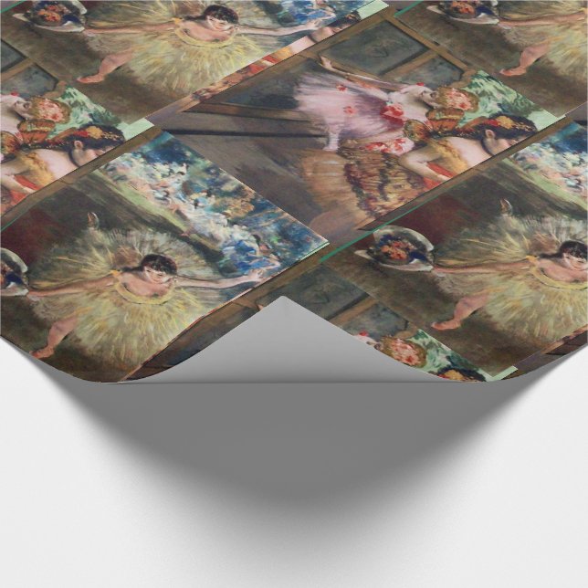 SCHOOL OF DANCE /BALLERINA  BALLET DANCERS IN PINK WRAPPING PAPER (Corner)